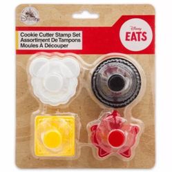 DISNEY Mickey Mouse Cookie Cutter Stamp Set - Head - Pants -Thumbs up NEW PA B10