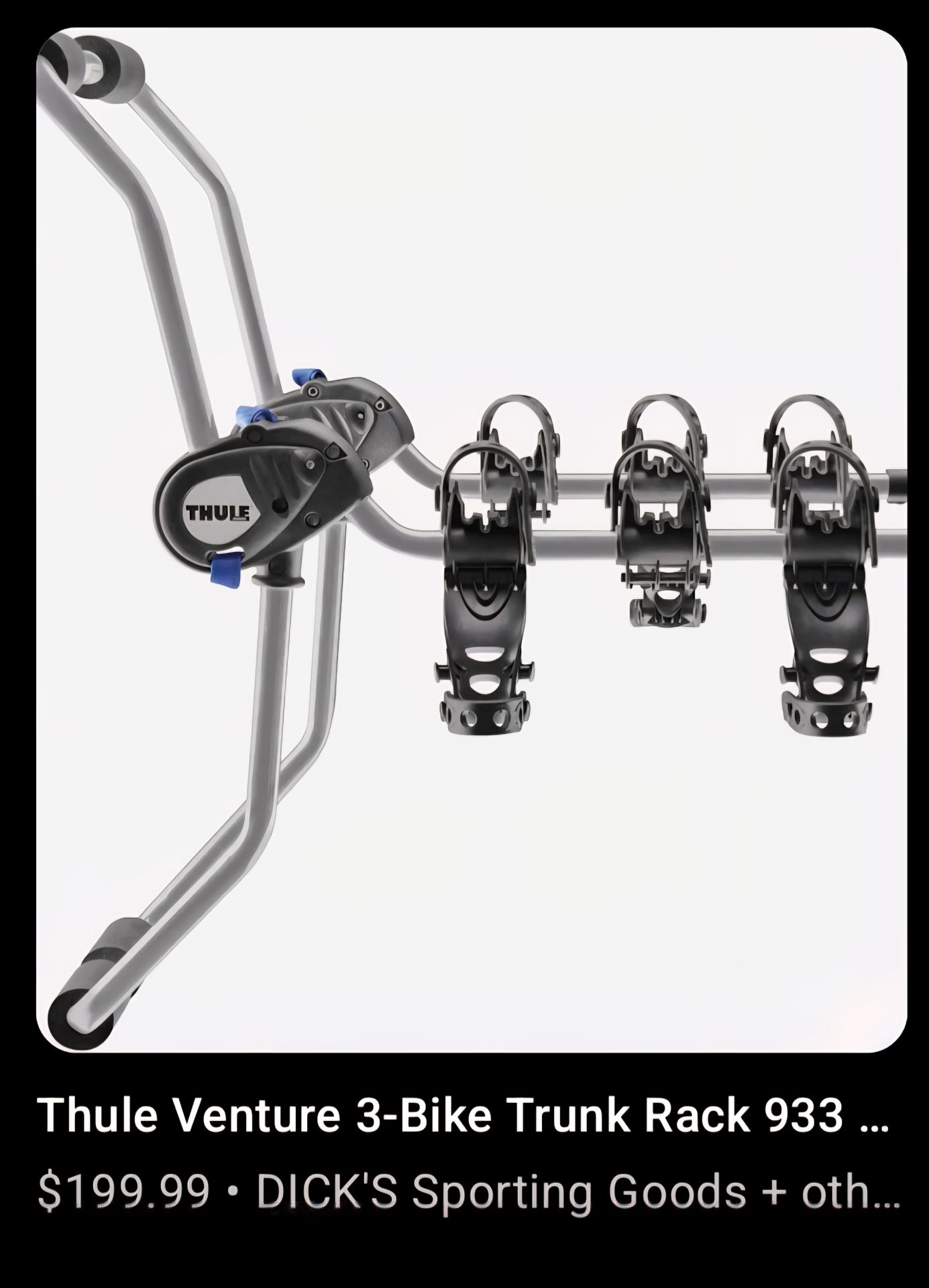 Thule Venture 3-Bike Trunk Rack (Model 933) –
