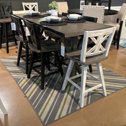 Solid Wood Dining Set  7PC