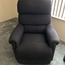 Blue Fabric Recliner