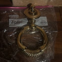 Great Condition Door Knocker In Unlacquer Raw Brass Finish