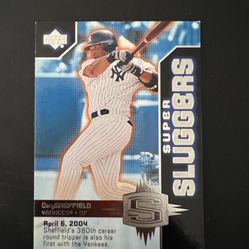 2004 (YANKEES) Upper Deck Super Sluggers #11 Gary Sheffield
