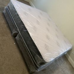 King mattress regular and box spring set (2pc - brand new) 