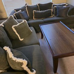 Matching Sofa Set - Couch, love seat, table