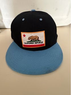 California Republic Snapback Hat Black & Blue
