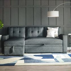 Loveseat with pull out Sleeper,, ONLY Loveseat And Sleeper , Dark Gray