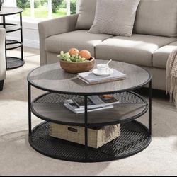 New Modern Round Coffee Table