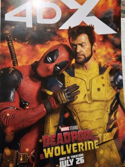 Deadpool & Wolverine DP3 original DS movie poster 27x40 D/S 2024 INTL 4DX