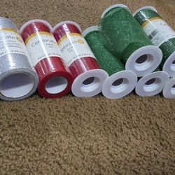 Various Craft Mesh/Tulle For Wreaths Etc 