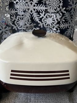 VTG West Bend Sensa-Temp Control Electric Skillet 1200W 120V Immersible 2-6 qt