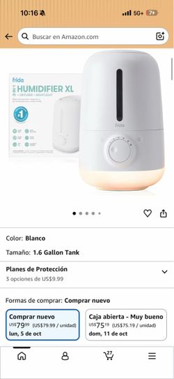 Frida Baby 3-in-1 XL Top Fill Cool Mist Humidifier for Bedroom, Essentials