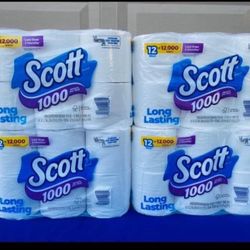 Scott Tissue Paper 12 Rolls —$10 Each !