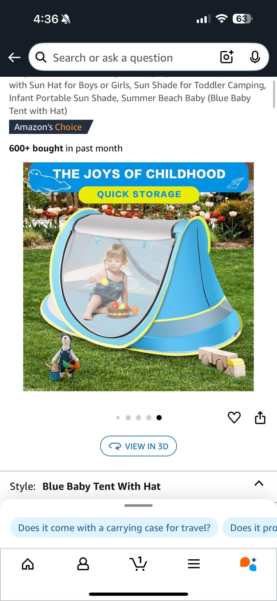 Baby Sun Shade Tent