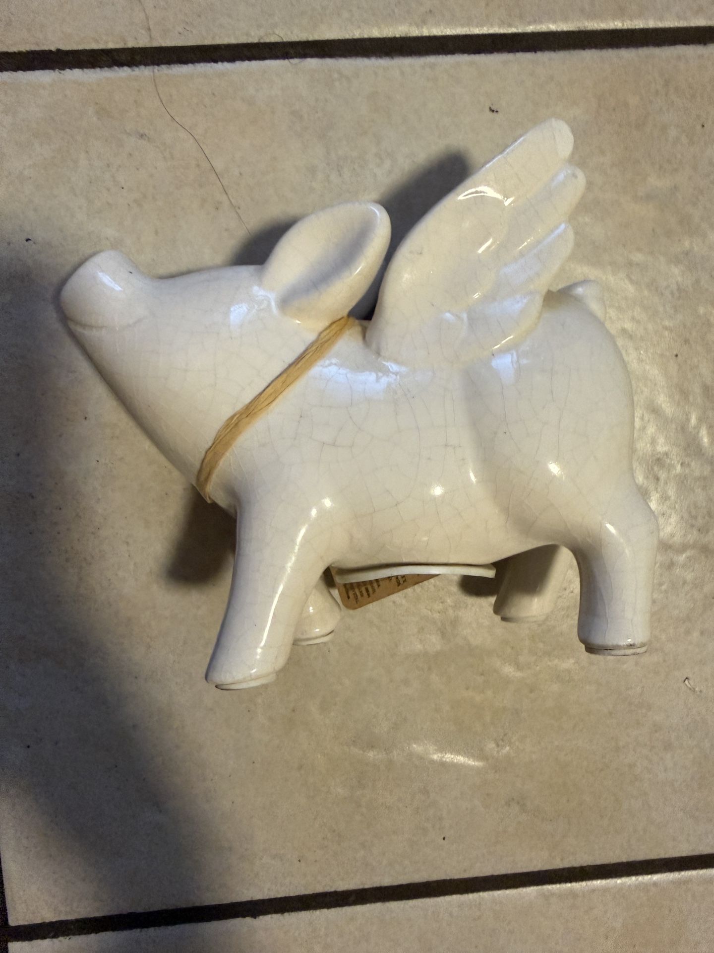 Ceramic Flying Pig money box