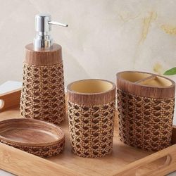 (New Factory Sealed) 
Sweet Home Collection Bathroom Accessories Sets Unique Collections Modern Classic Contemporary Decorative Beautiful Designs Bath