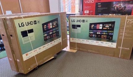 75 LG TV Smart 4K HDTV $55 down on Financing free delivery six month warranty
