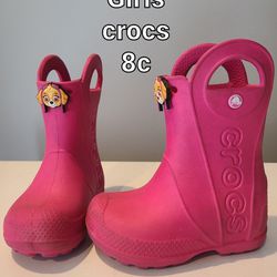 Girl's  Crocs Boots -  8c     $ 20
