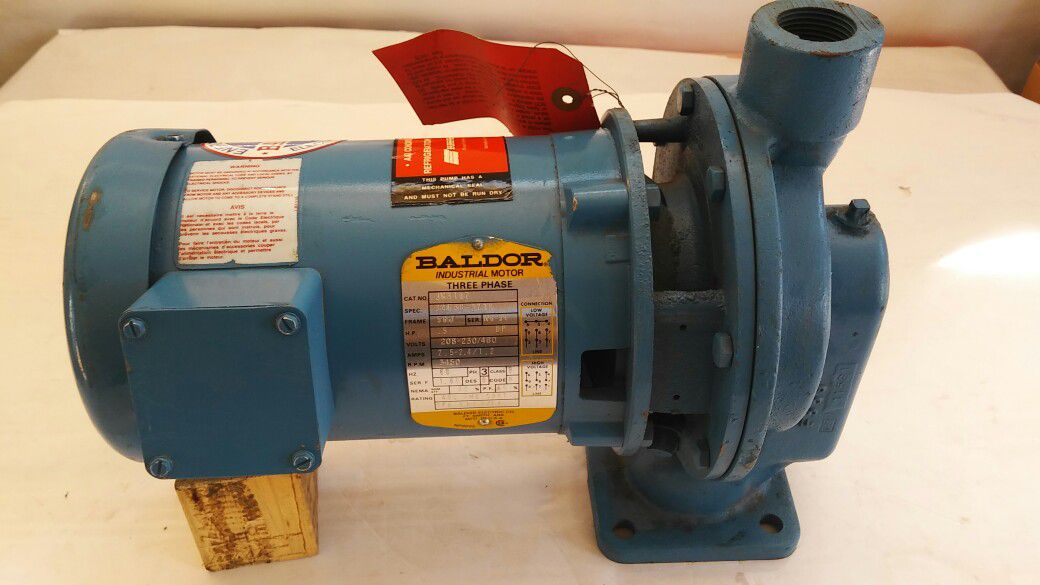 Baldor 3 phase Heating / Refridgeration / Air Conditioner Motor / Pump