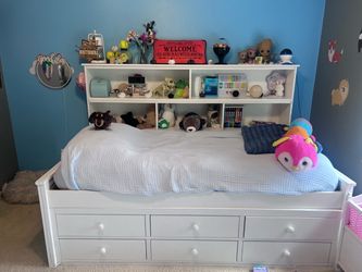White Captains Bed
