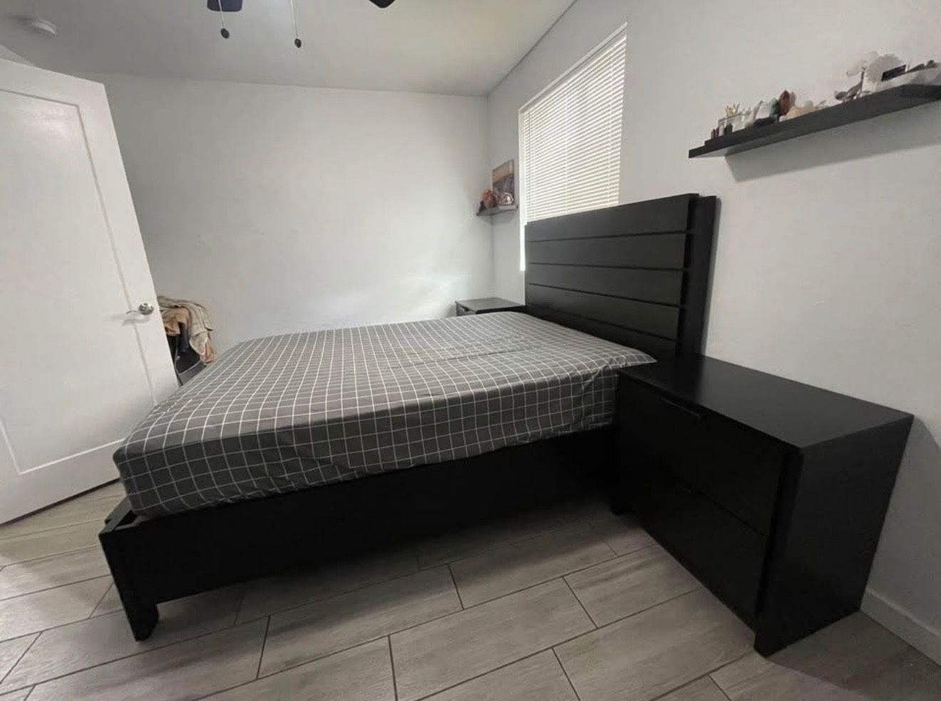 Bed Frame And Nightstands