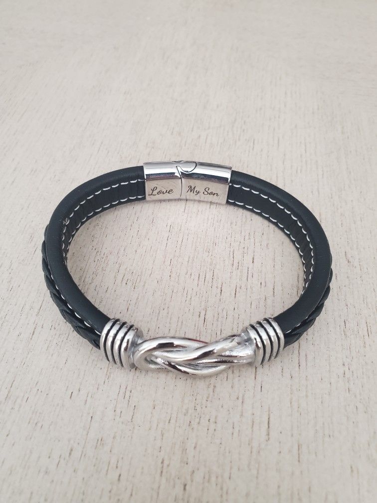 Black And Silver Bracelet