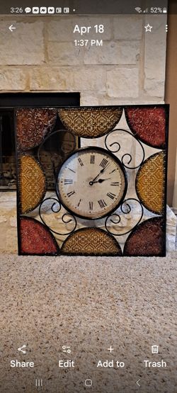 Decorative Metal Clock