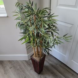 Faux  Bamboo Planter 4 Feet Tall