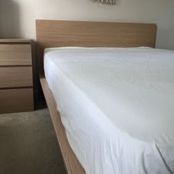IKEA Bedroom Set - MALM / STORKLINTA Oak Veneer