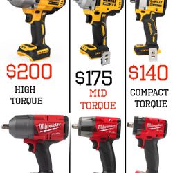 1/2 Impacts Wrenchs ❌ FIRM PRICES 