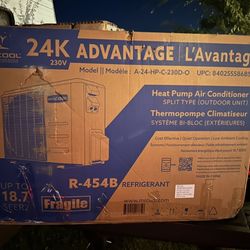 New  24k BTU Ductless Heat Pump Split Air Conditioner