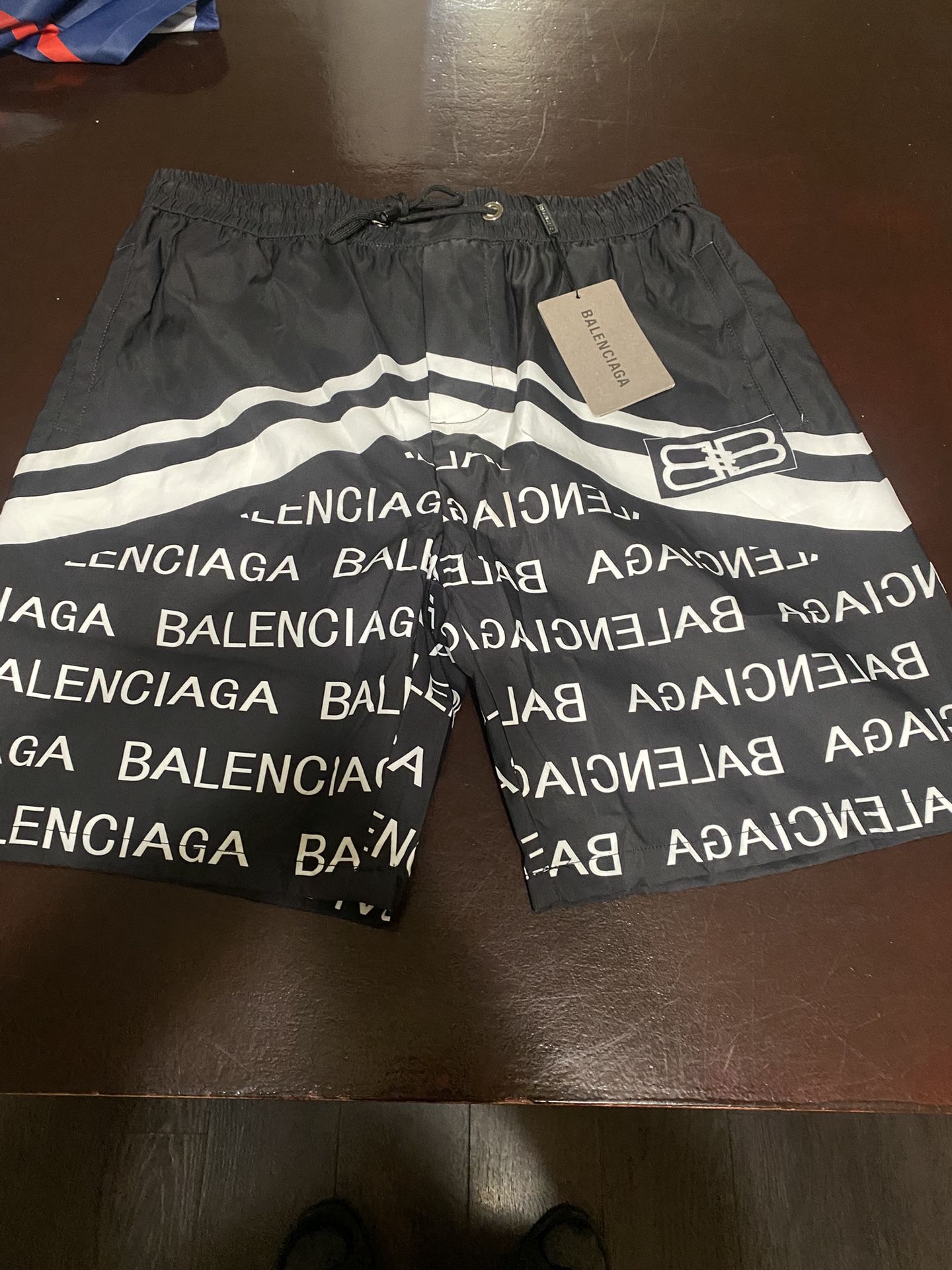 Black And White Balenciaga Trunks