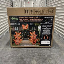  New Disney 9 Foot Mickey Mouse Pumpkin Arch - Halloween Yard Decoration