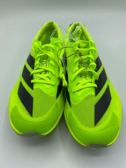 Adidas Adizero Finesse Unisex Running Shoes 7.5 Lucid Lemon with Spikes/Tool