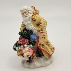Pipka Christmas Miniature Figurine "Country Santa" Retured Piece 2.5"