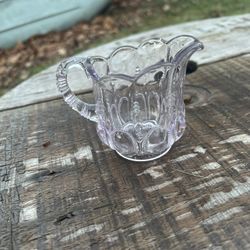Antique Pink Glass Creamer