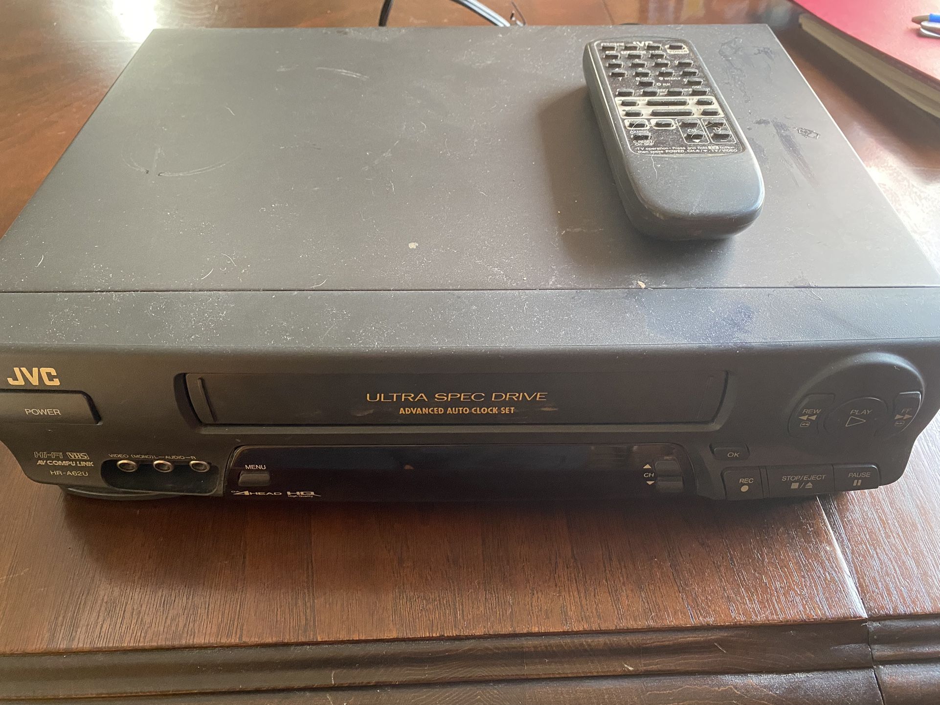 JVC VCR (Free for Parts or Repair)