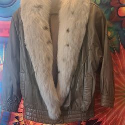 Fox/Leather Coat