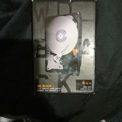 WD_BLACK 4 TB. 3.5" GAMING HARD DRIVE 7200 RPM