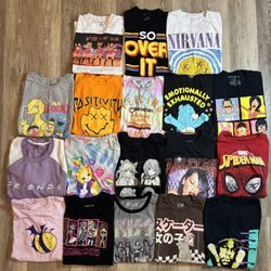 Bundle Of Juniors Graphic Tees - S/M