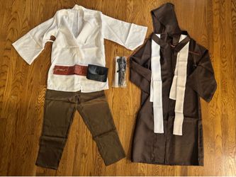Star Wars Jedi Knight or Padawan Full Set Kids Halloween Costume 7-8 yrs New