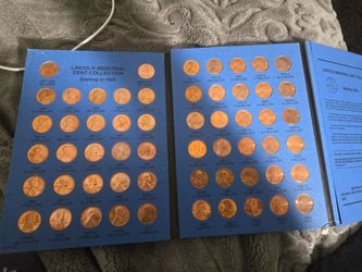 Lincoln Memorial Cent Collection Whitman Folder