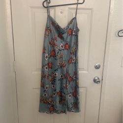Satin Floral Dress