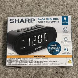 SHARP alarm clock