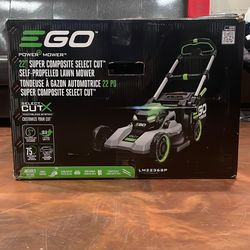 Model # LM2236SP. EGO POWER+ 1000 Series Super Composite Deck Select Cut 56-volt, 22-in Self-propelled Battery Mower with • 10 Ah Battery Included