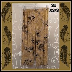 WOMENS COMFY CULOTTES CAPRIS SIZE XS/S
