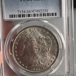 1884 O Morgan Silver Dollar