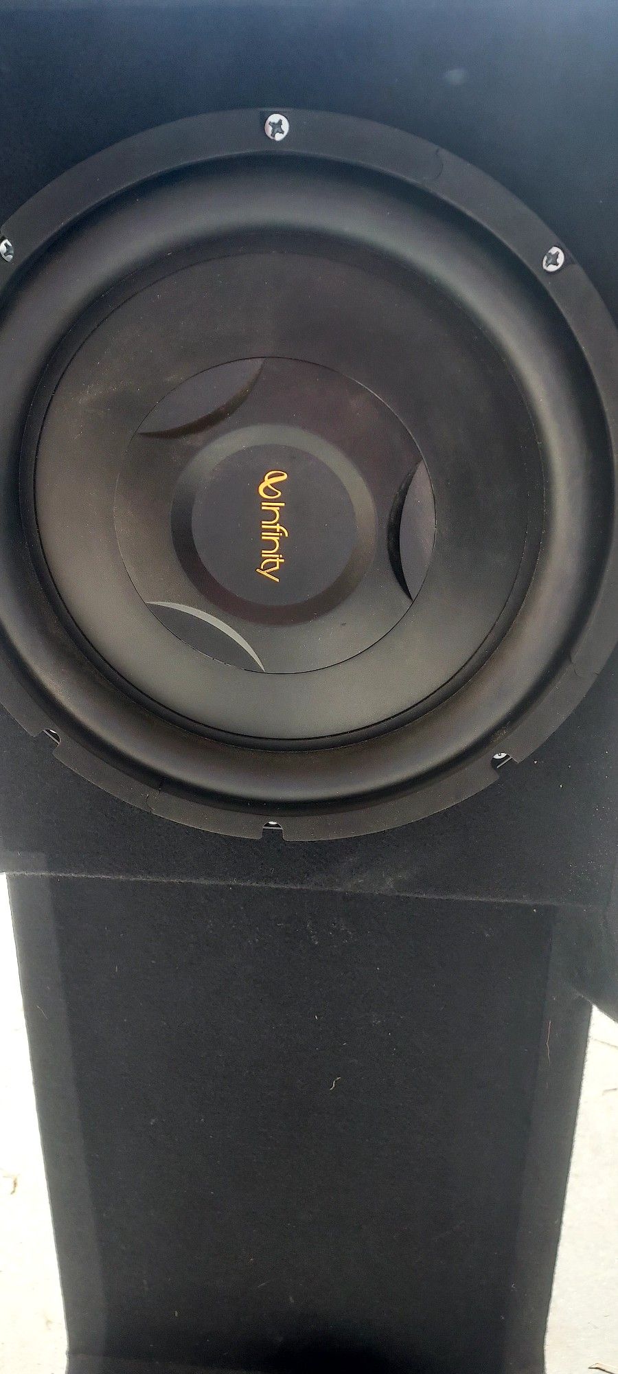 12 Inch Infinity Subwoofers In A Truck Box