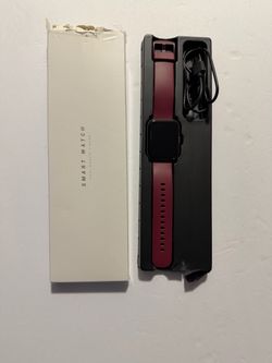 New in Box Fitness Smart Watch (Burgundy Band) - Health & Activity Tracker