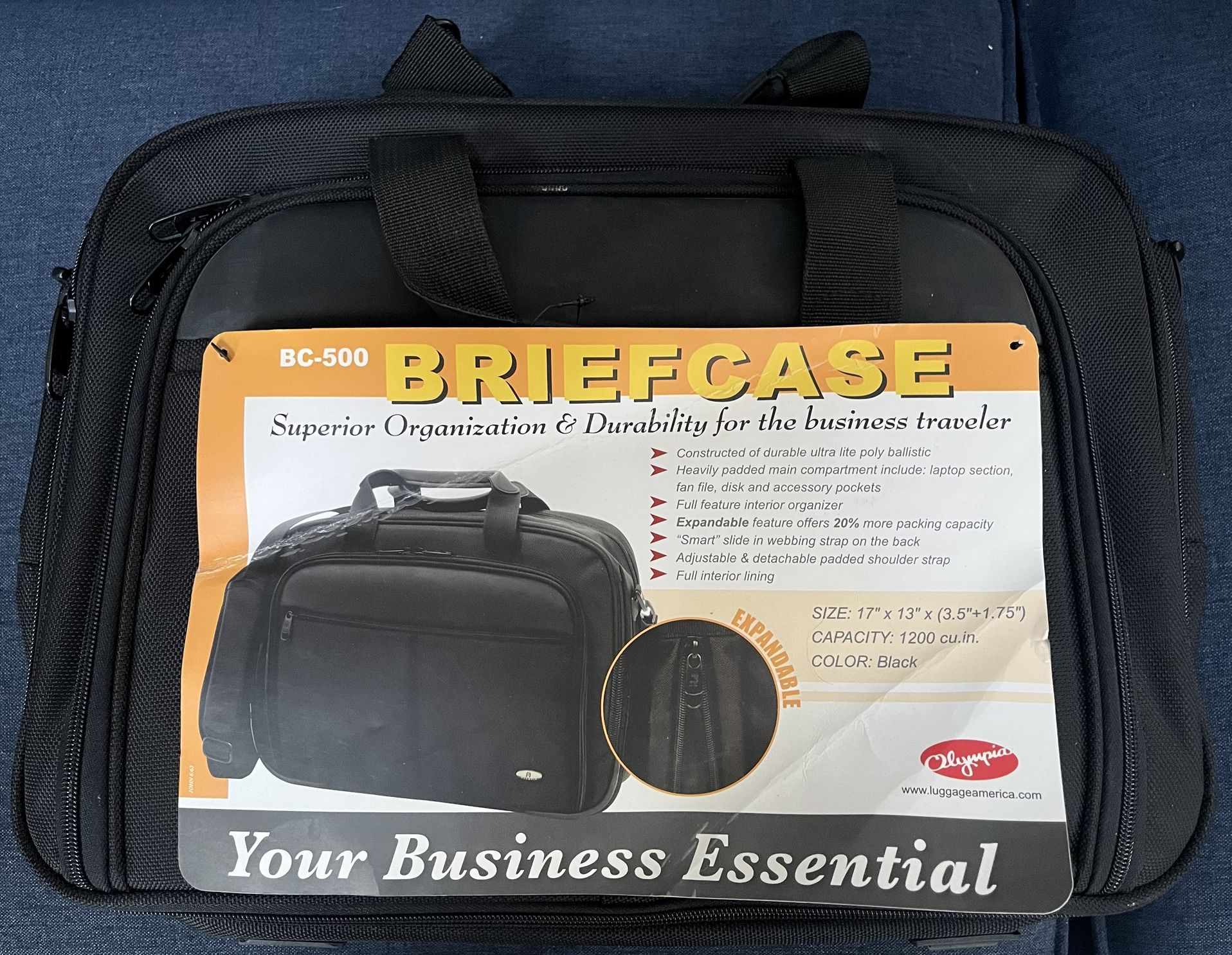 Heavy Duty Canvas Computer/files/books Case