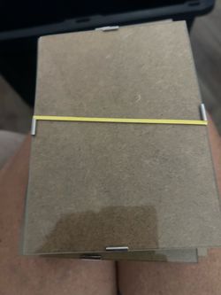 Small Hinged Glass and Wood Box